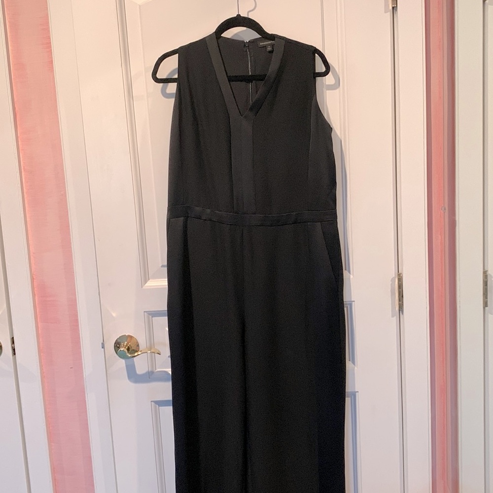 Banana Republic Black Tuxedo style jumpsuit size 14